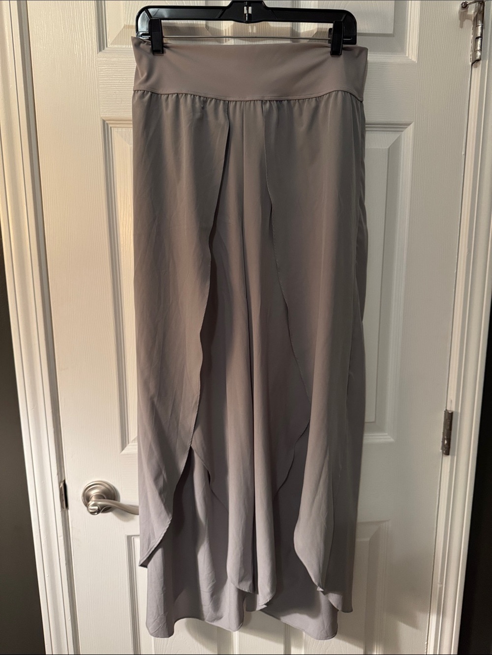 Halara Gray Draped Maxi Pants - large - women’s